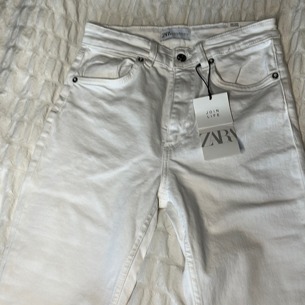 Zara Crop Flare Jeans